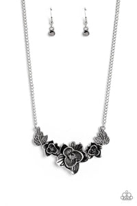 Botanical Breeze - Silver Paparazzi Necklace (#5441)