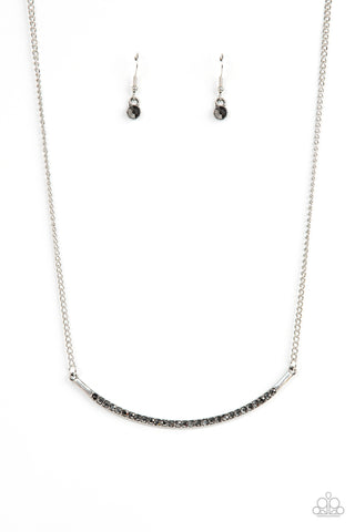 Collar Poppin Sparkle - Silver Paparazzi Necklace (#4318)