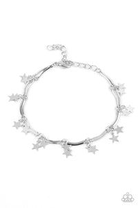 Party in the USA - Silver Paparazzi Bracelet