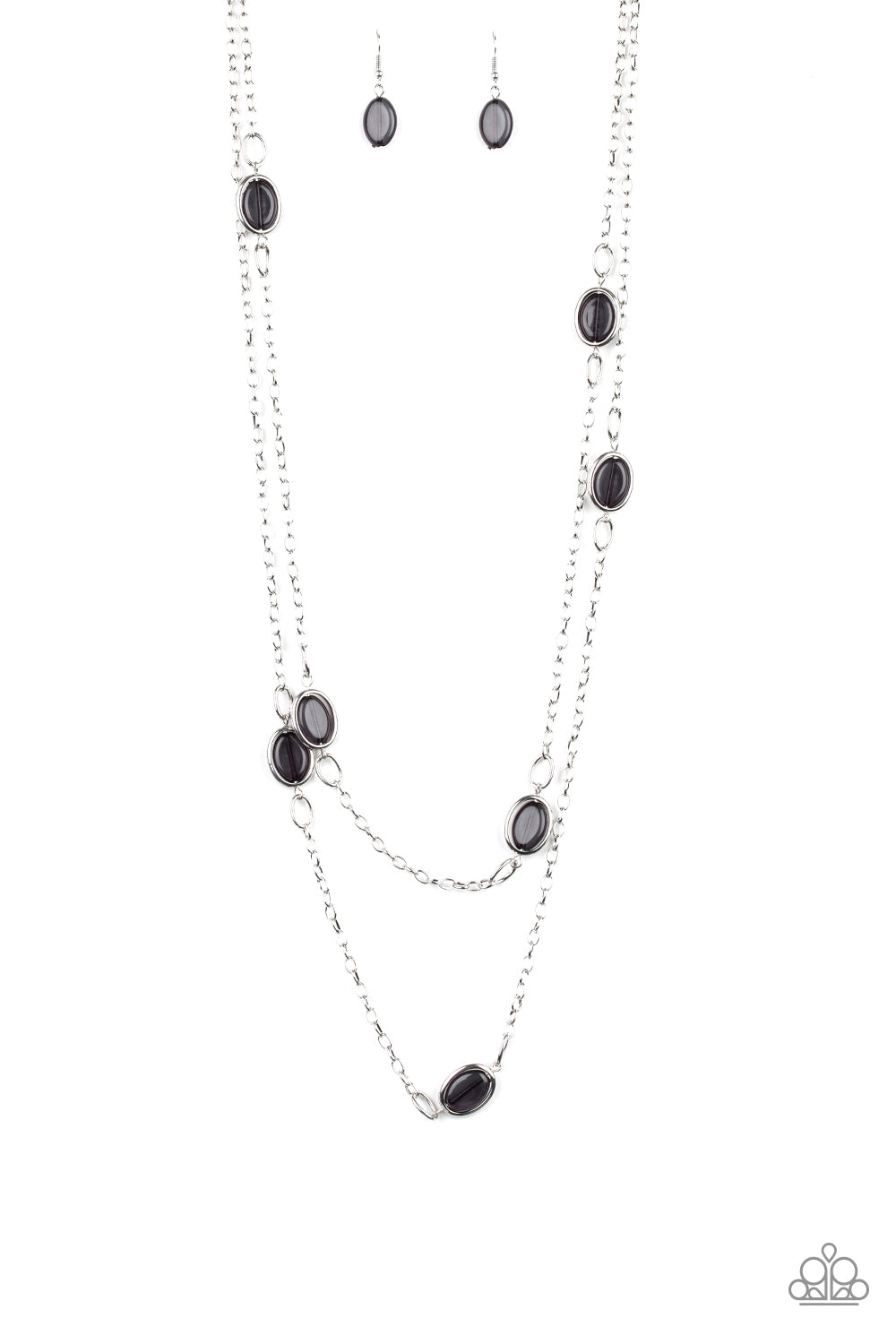 Paparazzi Long Layered Necklace - Back For More - Black (#166)