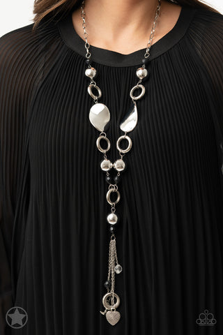 Paparazzi Blockbuster Long Necklace - Total Eclipse Of the Heart