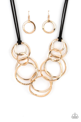 Spiraling Out of COUTURE - Gold Paparazzi Necklace Convention 2021