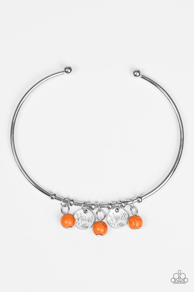 Paparazzi Bracelet - Totally Tahoe Orange Cuff (#744)