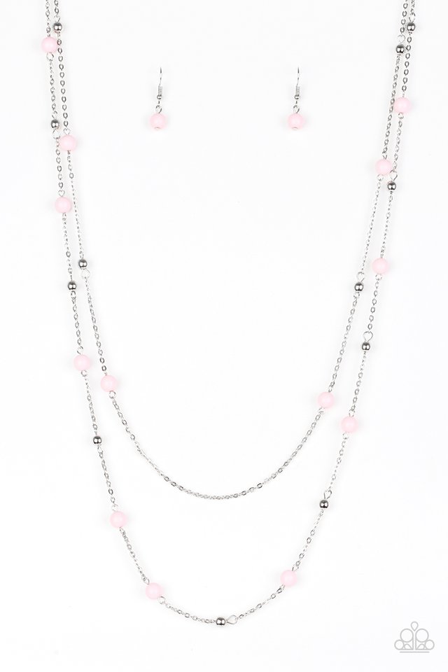 Beach Party Pageant - Pink Paparazzi Necklace