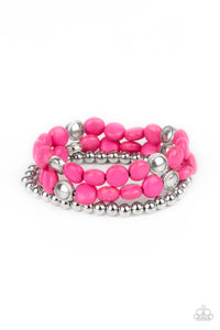 Desert Verbena - Pink Paparazzi Bracelet