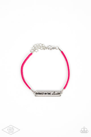 Have Faith - Pink Paparazzi Bracelet (#4851)