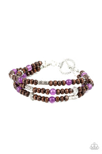 Woodsy Walkabout - Purple Paparazzi Bracelet (#2669)