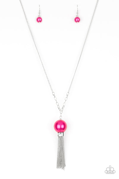 Paparazzi Long Necklace - Belle of the BALLROOM - Pink (#800)