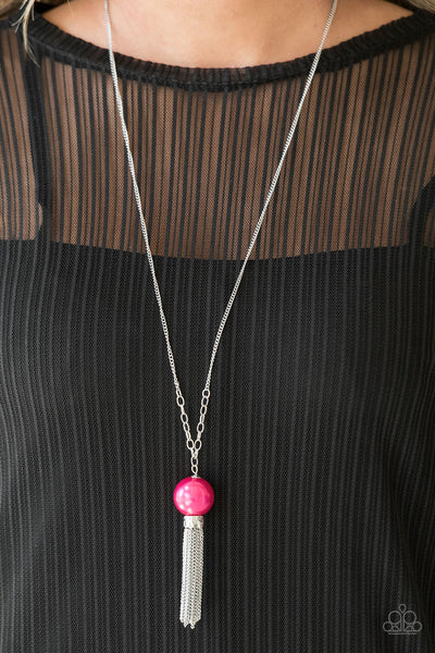 Paparazzi Long Necklace - Belle of the BALLROOM - Pink (#800)