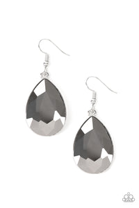 Paparazzi Earrings - Limo Ride - Silver (#1148)