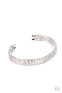 Ready, Willing, and CABLE - Silver Paparazzi Men's Bracelet