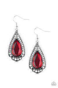 Paparazzi Earring - Superstar Stardom - Red (#1127)