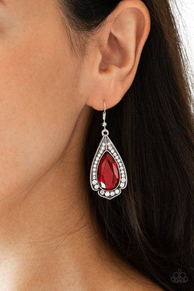 Paparazzi Earring - Superstar Stardom - Red (#1127)