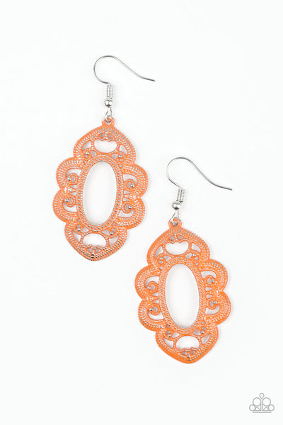 Paparazzi Fishhook Earrings - Mantras and Mandalas - Orange (#058)