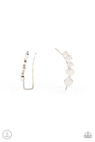 Its Just a Phase - Silver Paparazzi Earring (#3392)