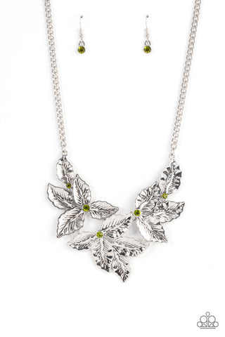 Holly Heiress - Green Paparazzi Necklace (#3928)