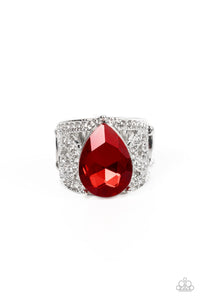 Kinda a Big Deal - Red Paparazzi Ring (R260)