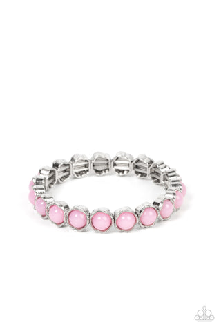 Lets be Buds - Pink Paparazzi Bracelet (#3992)