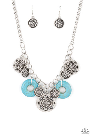 Western Zen - Blue Paparazzi Necklace (#4811)