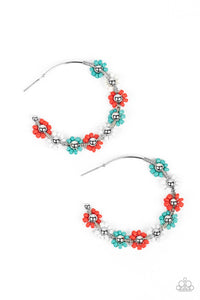 Growth Spurt - Red Paparazzi Earring (#4968)
