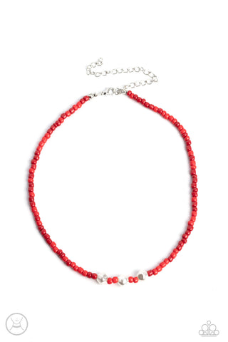 I Can SEED Clearly Now - Red Paparazzi Necklace (#5047)