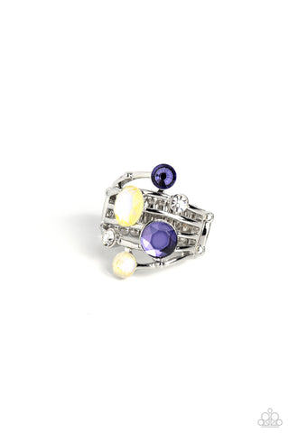Timeless Trickle - Purple Paparazzi Ring (P37)