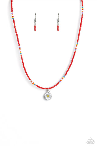 Charming Chance - Red Paparazzi Necklace (S055)