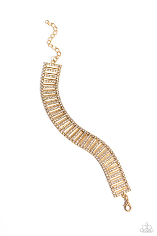 Elusive Elegance - Gold Paparazzi Convention 2023 Bracelet