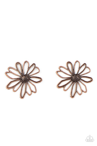 Artisan Arbor - Copper Paparazzi Earrings (#4754)