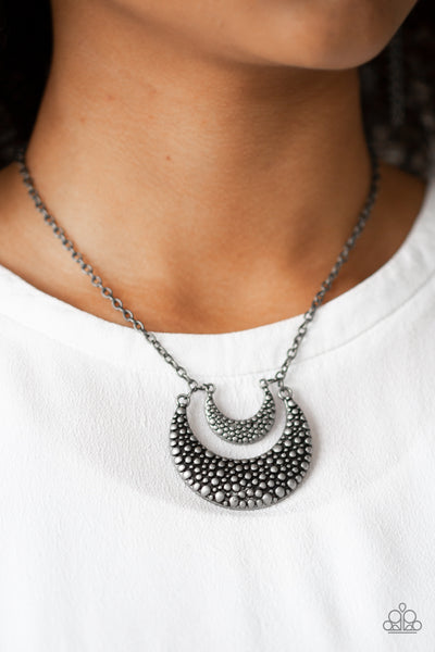 Paparazzi Short Necklace - Get Well MOON - Silver (#481)