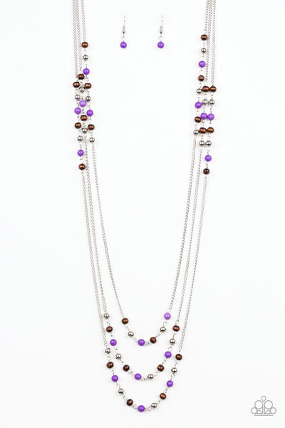 Paparazzi Long Necklace - Seasonal Sensation - Purple (#566)